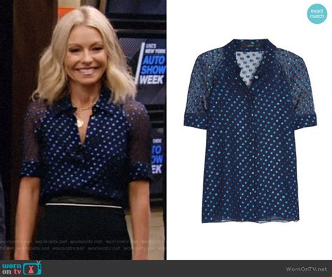 gucci blue polka dot blouse|Polka.